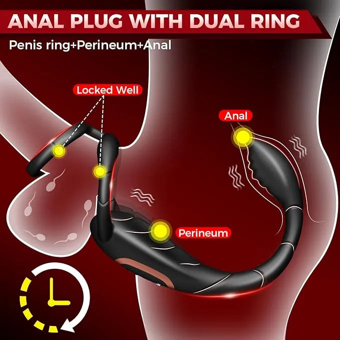Der Scorpion 3-in-1 – Ring, Perineum & Plug