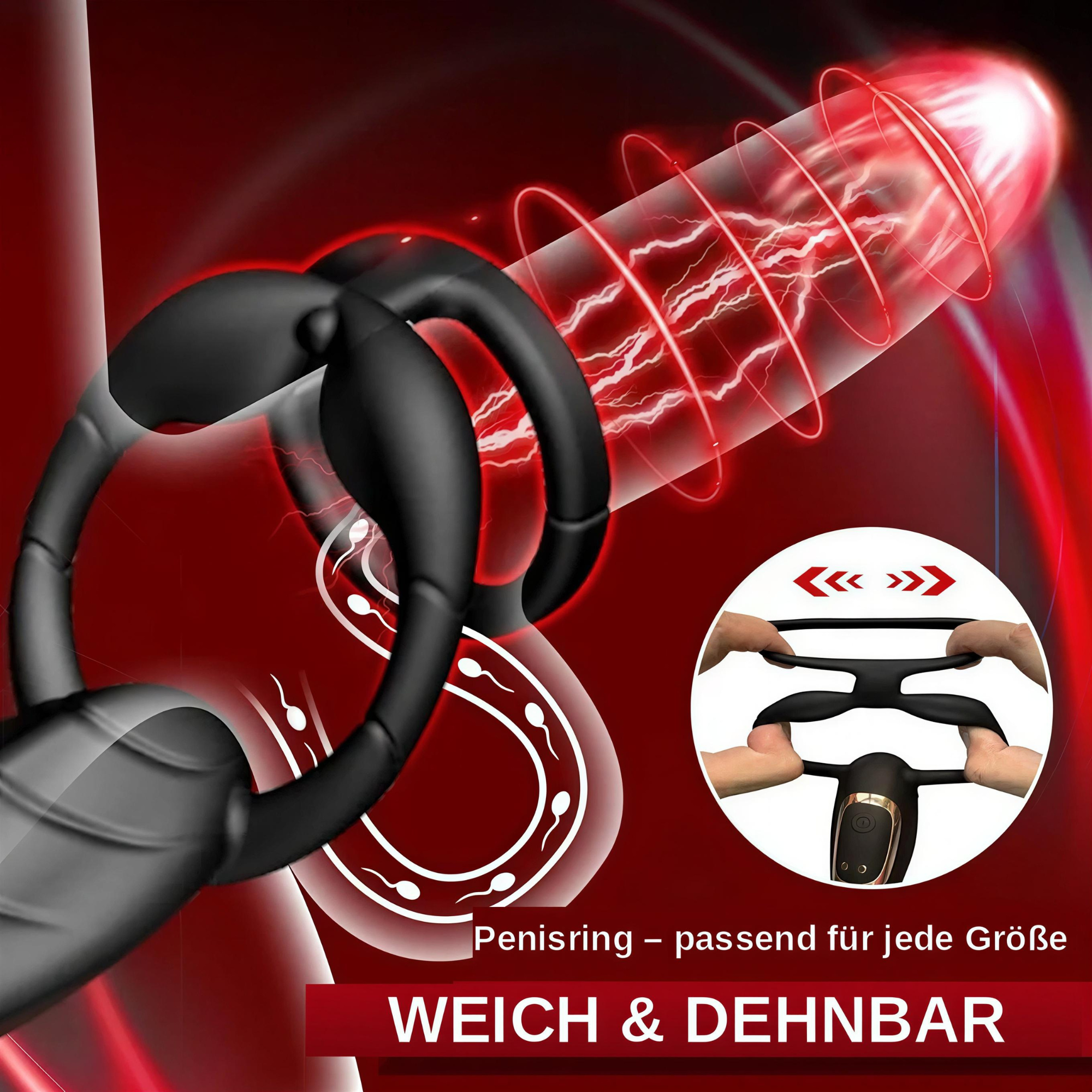 Der Scorpion 3-in-1 – Ring, Perineum & Plug