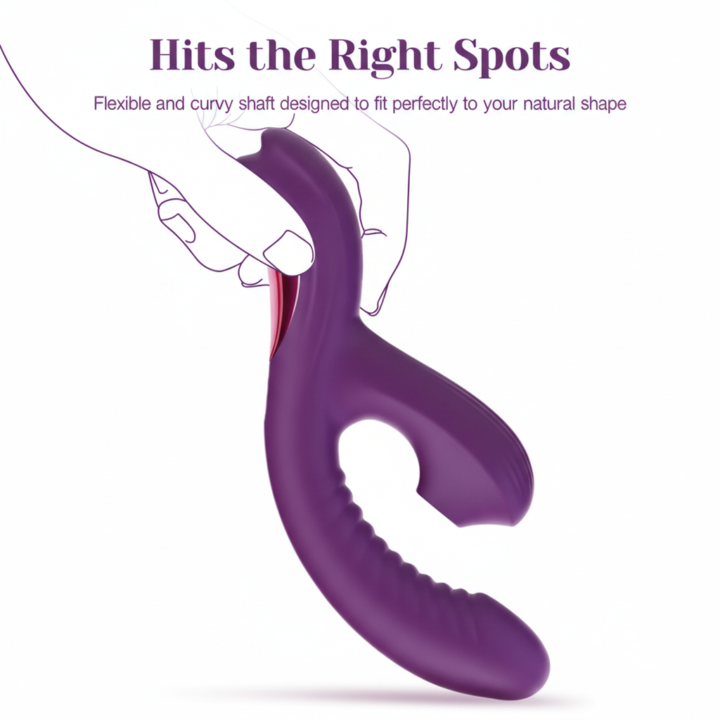 Rabbit Vibrator with Suction & Vibration