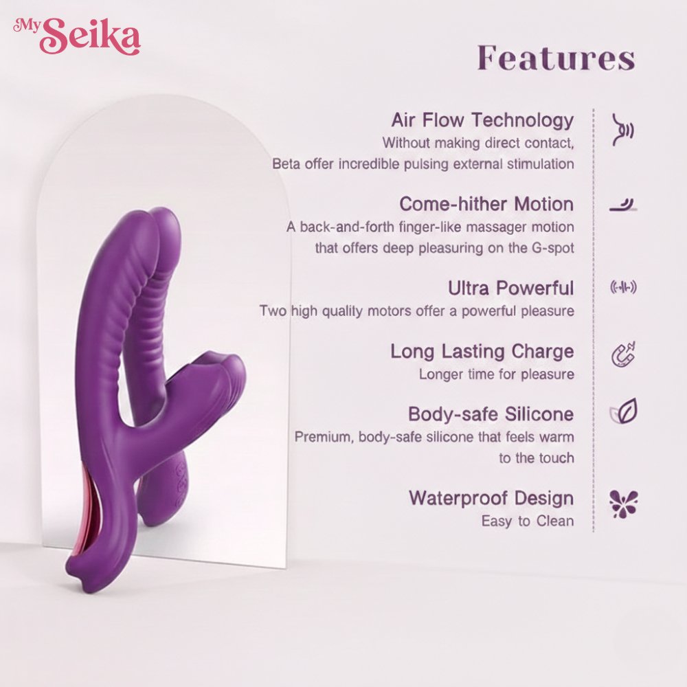 Rabbit Vibrator with Suction & Vibration