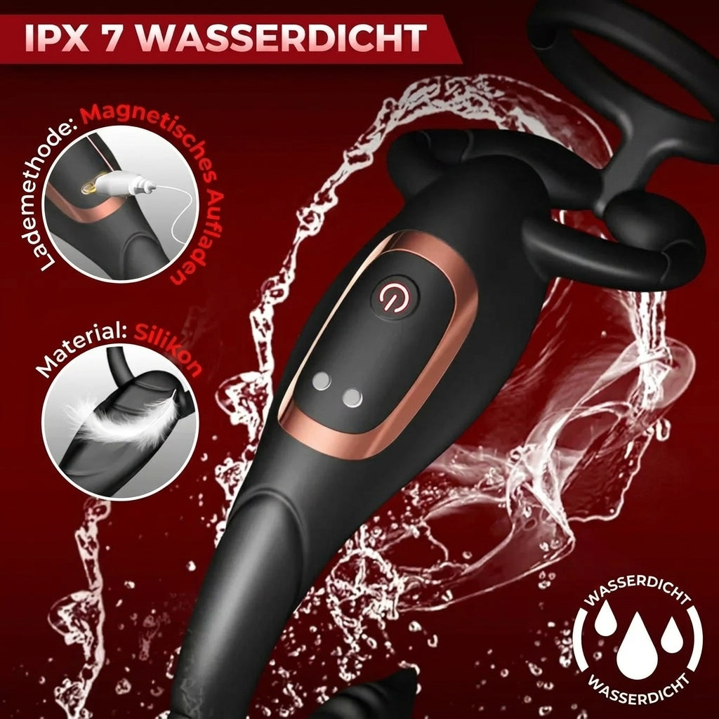 Der Scorpion 3-in-1 – Ring, Perineum & Plug